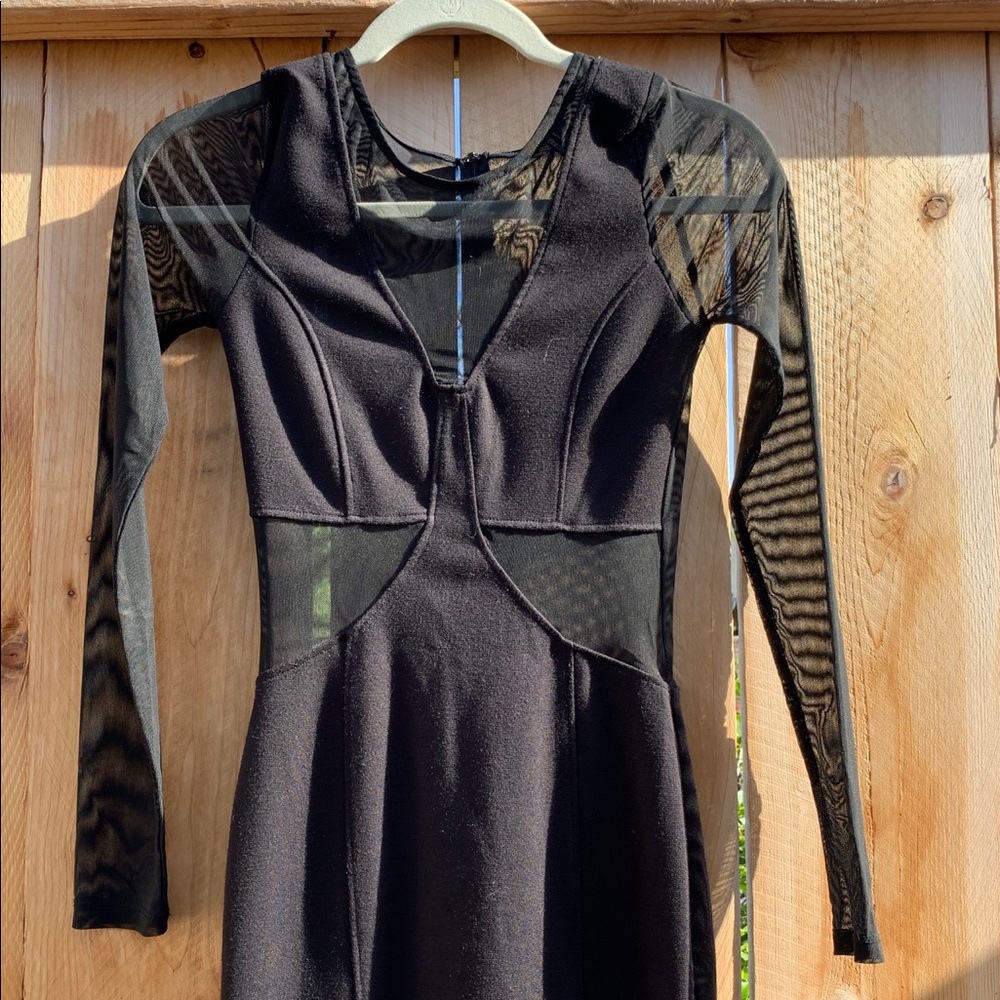 ✨mesh cut-out bodycon dress✨